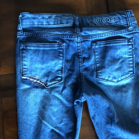 Girls size 12 Viggos Austin ankle skinny blue jeans with adjustable waist band - Picture 14 of 14